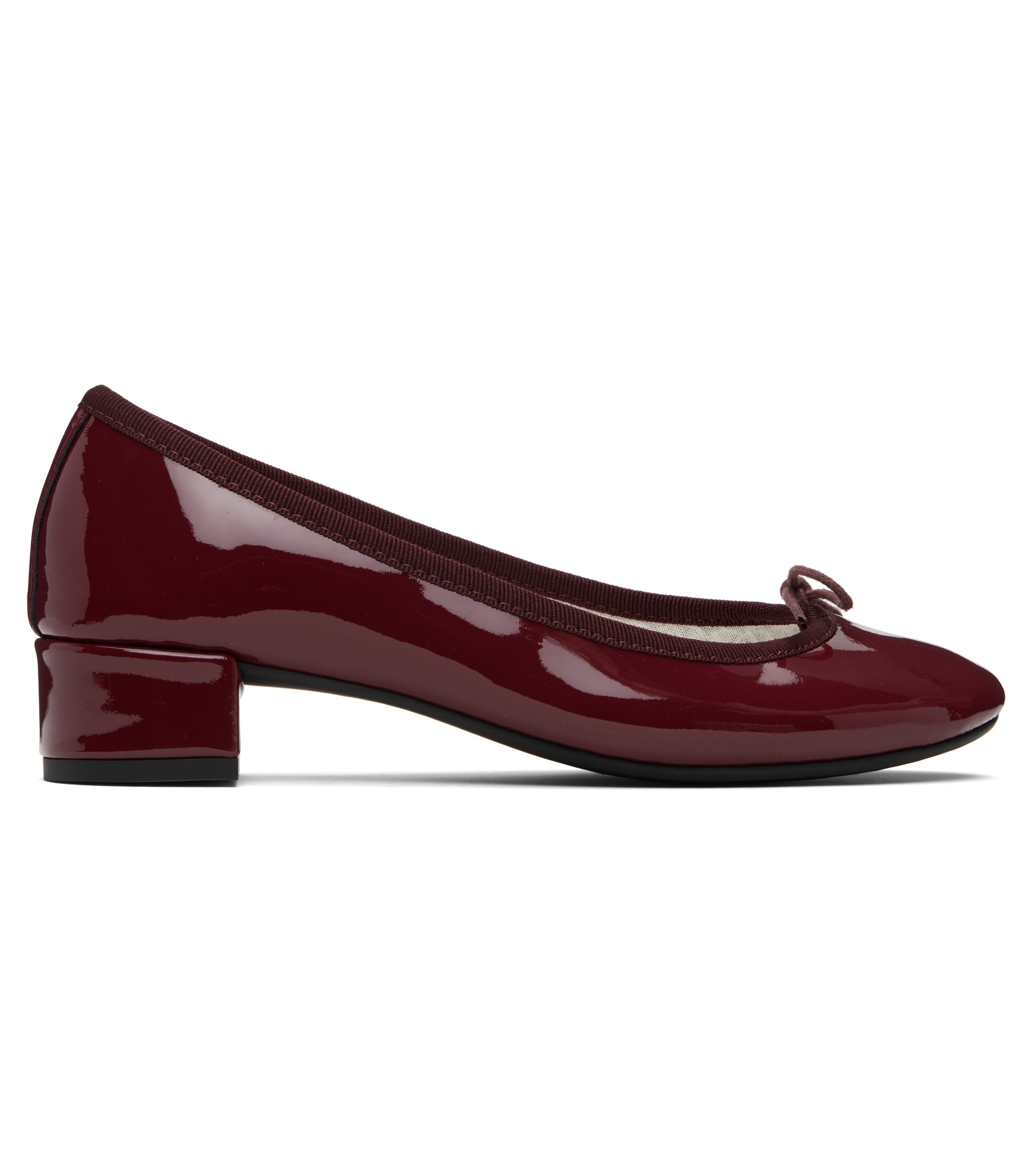 Burgundy Camille Rubber-Sole Heels
