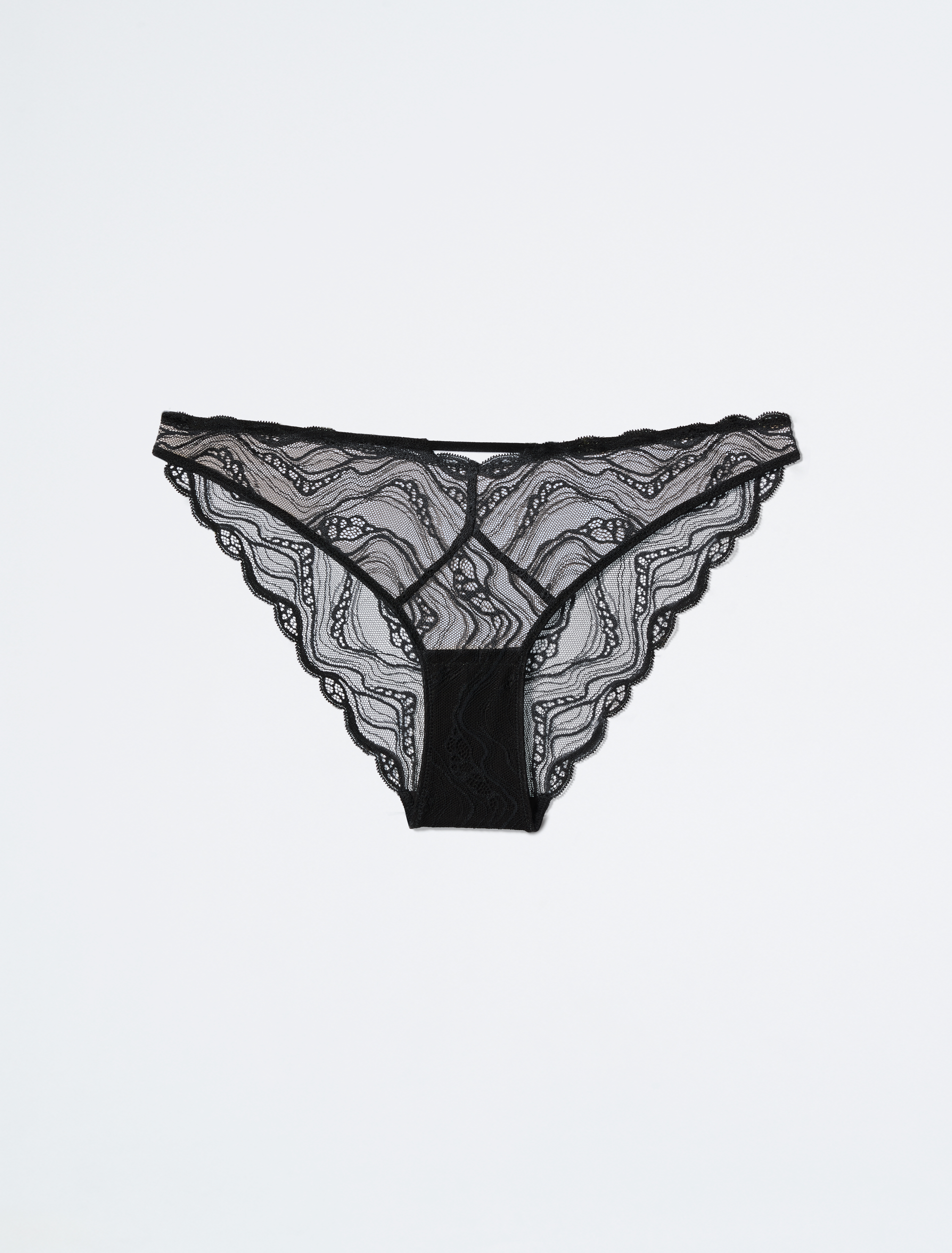 Ck Black Floral Lace Bikini