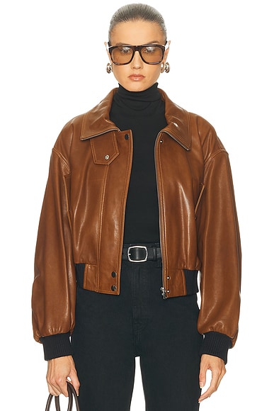 Briar Cropped Bomber Jacket