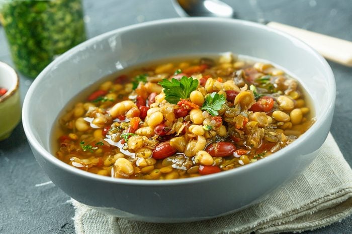lentils and vegetable soup