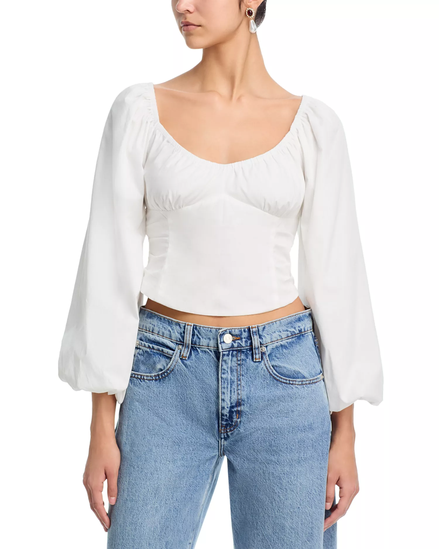 Bow Back Peasant Top - Exclusive