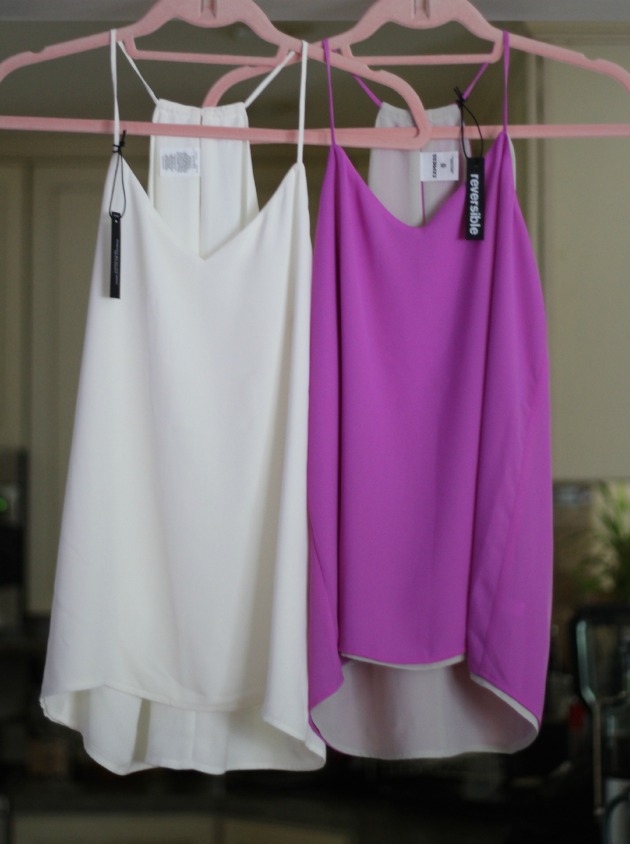 Express REVERSIBLE V-NECK RACERBACK CAMI