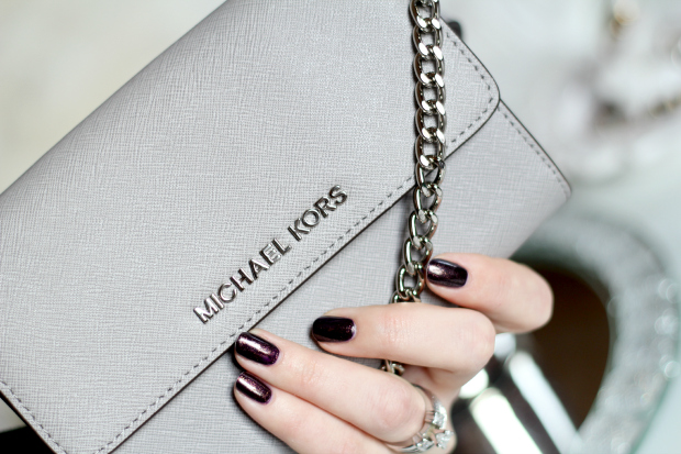 MK saffiano large jet set crossbody