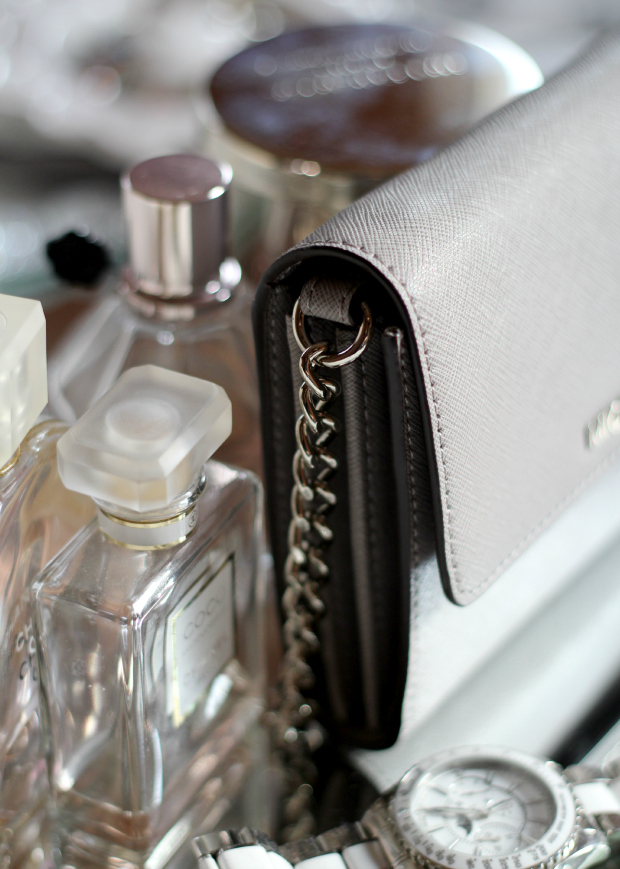 MK saffiano leather crossbody bag