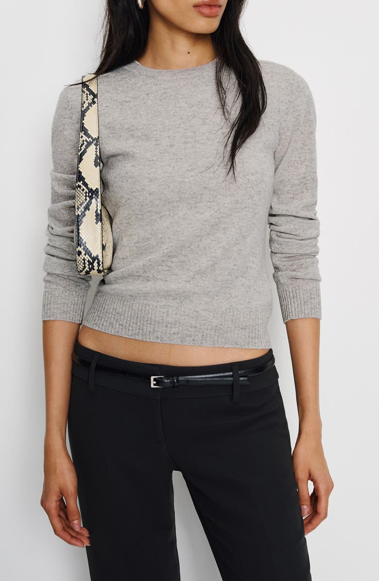 Lian Cashmere Crewneck Crop Sweater