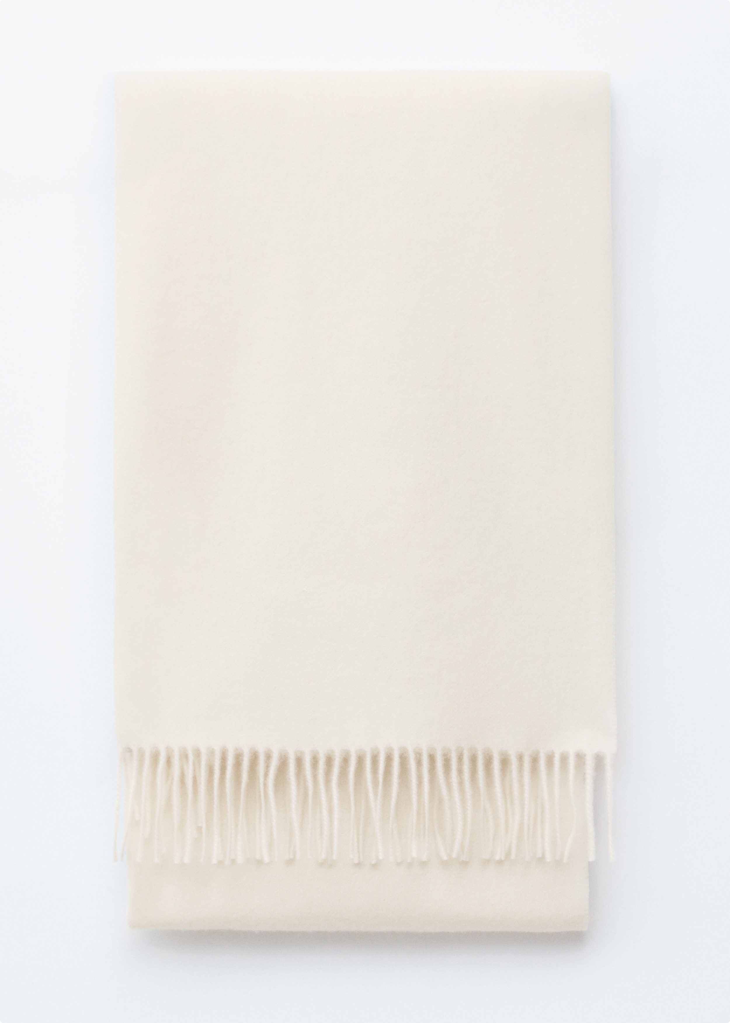 Fringed Wool Blanket Scarf