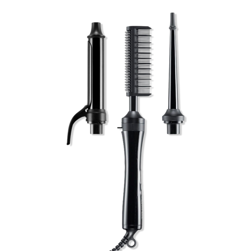 Texture 3-In-1 Interchangeable Curling Iron &amp; Hot Comb