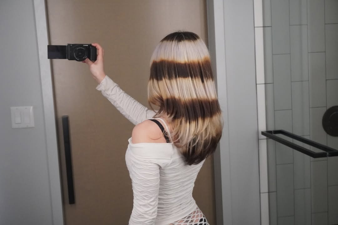 Olympian figure skater Alysa Liu's halo hair.