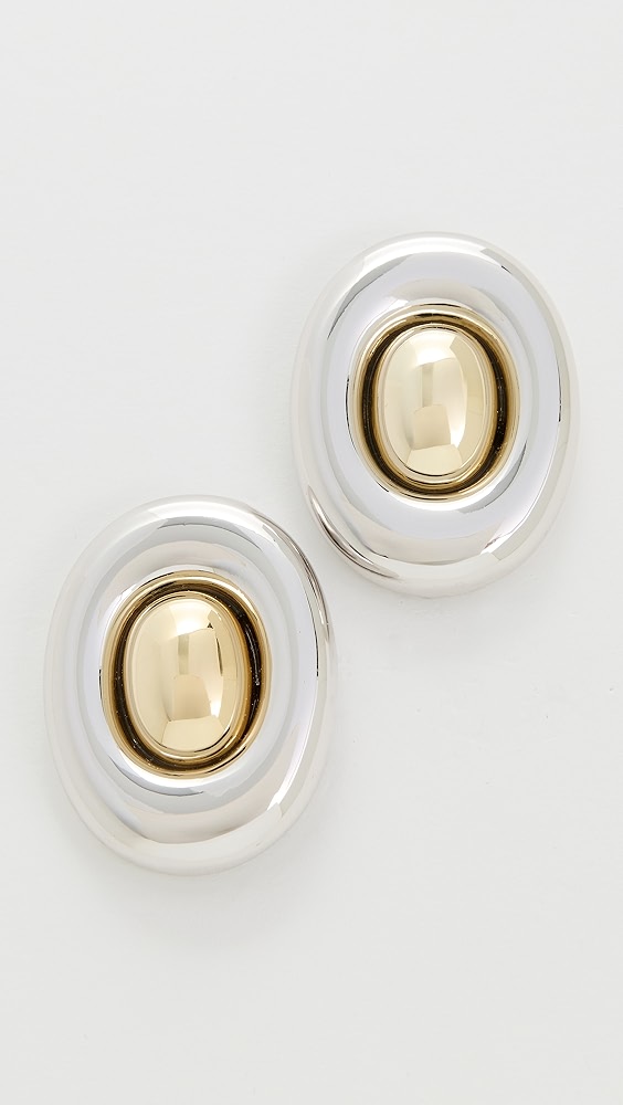Luv Aj the Two-Tone Chrome Orb Studs