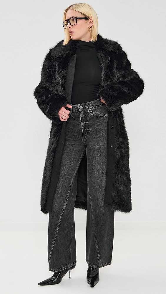 La Ligne Faux Fur Alpine Coat