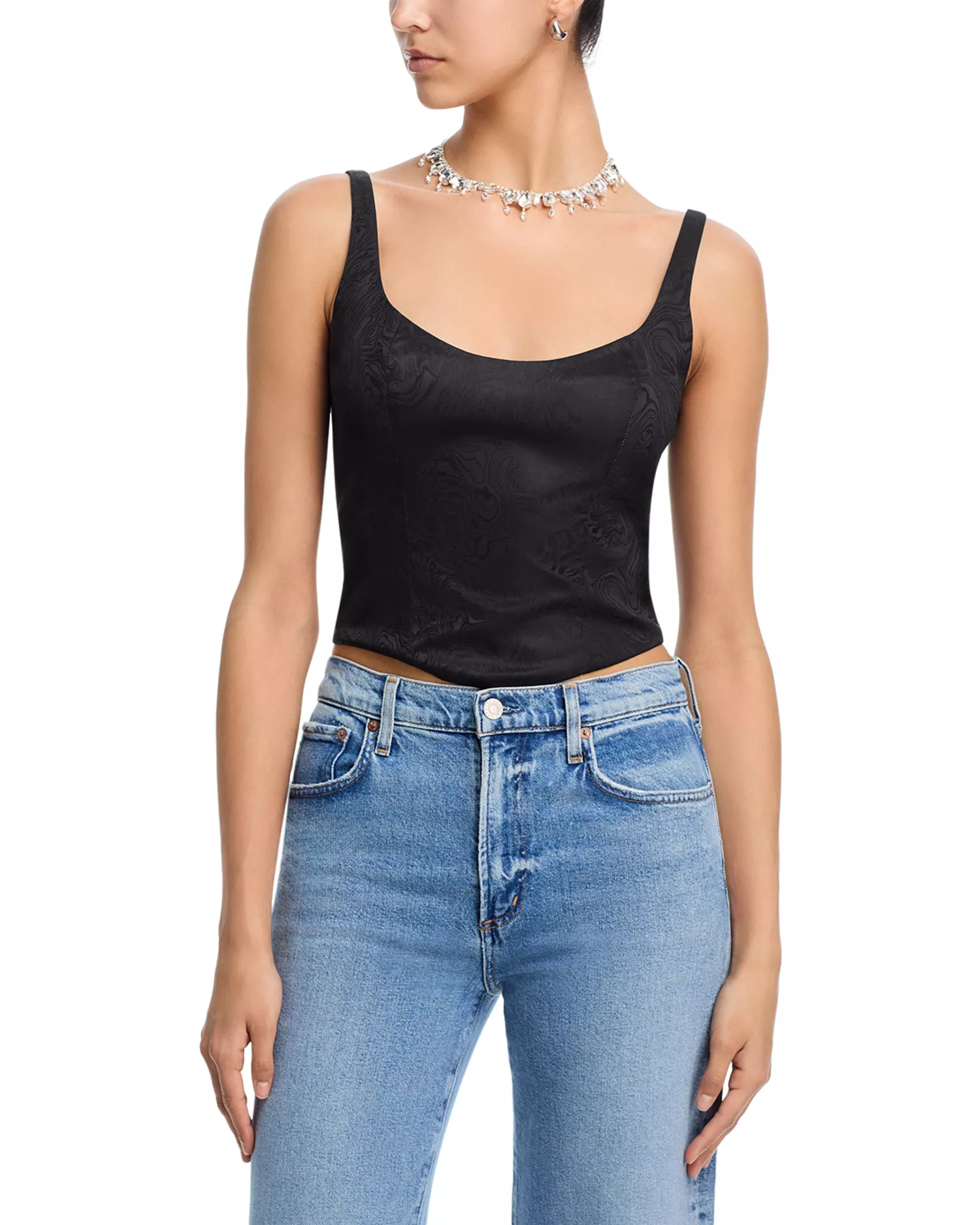 Scoop Neck Corset Top - Exclusive