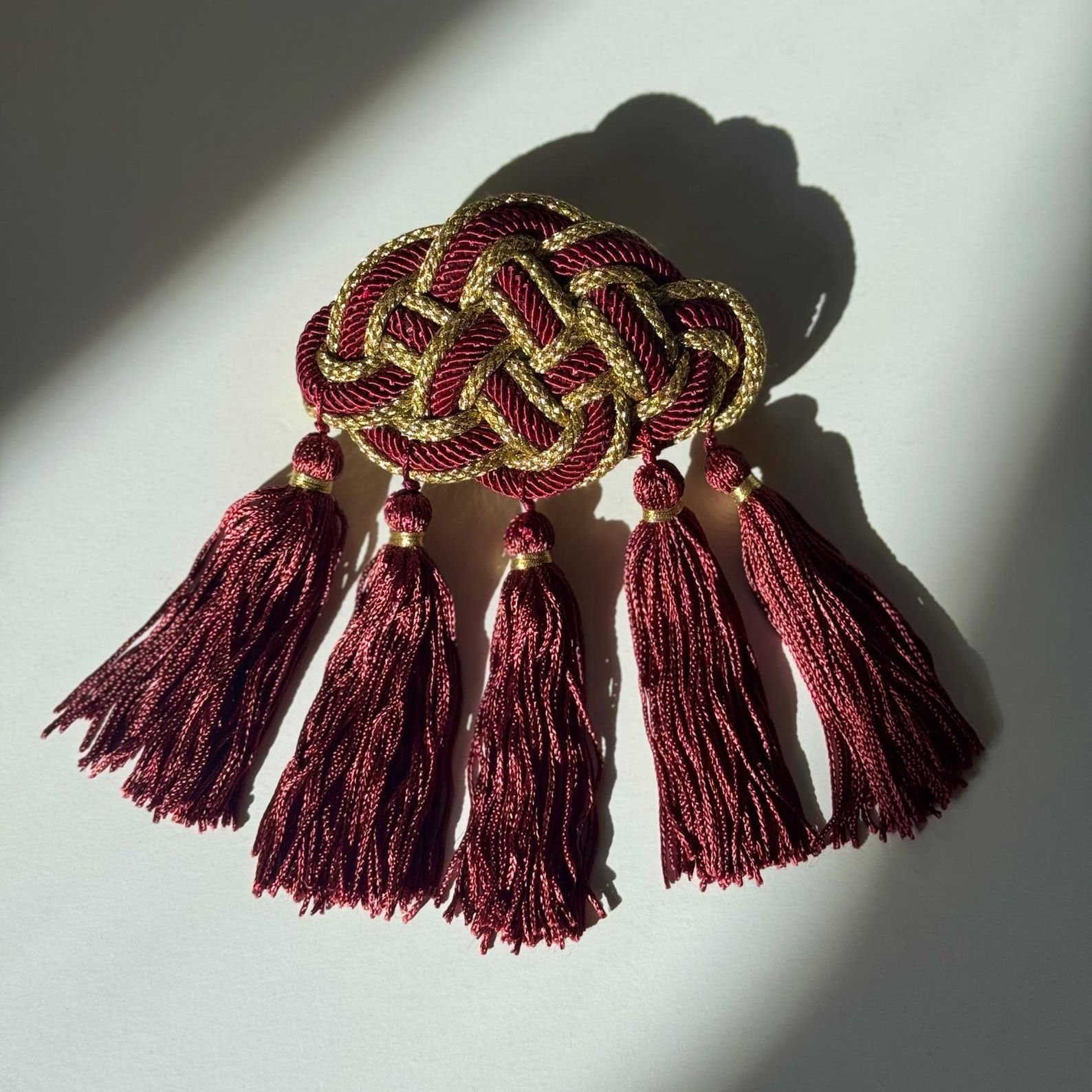 HistoryTimeTraveler, Silk Tassel French Barrette