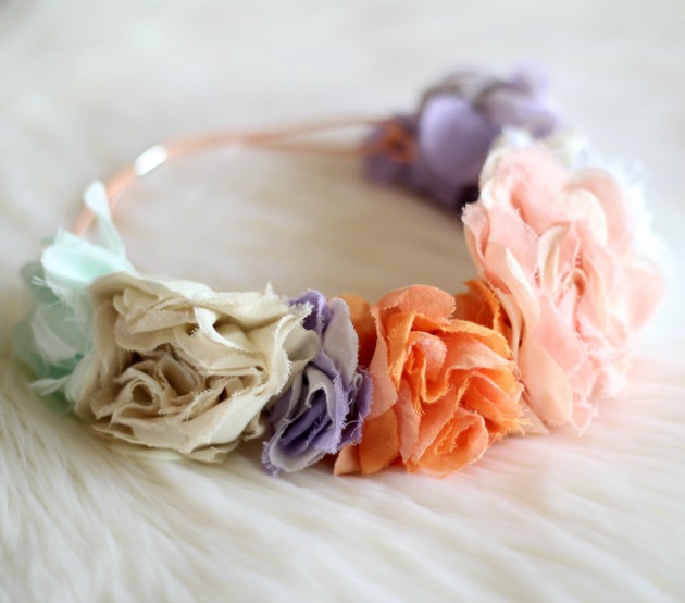 Zara FLOWERS HAIRBAND Ecru