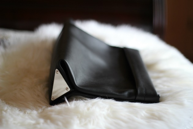 Zara black clutch