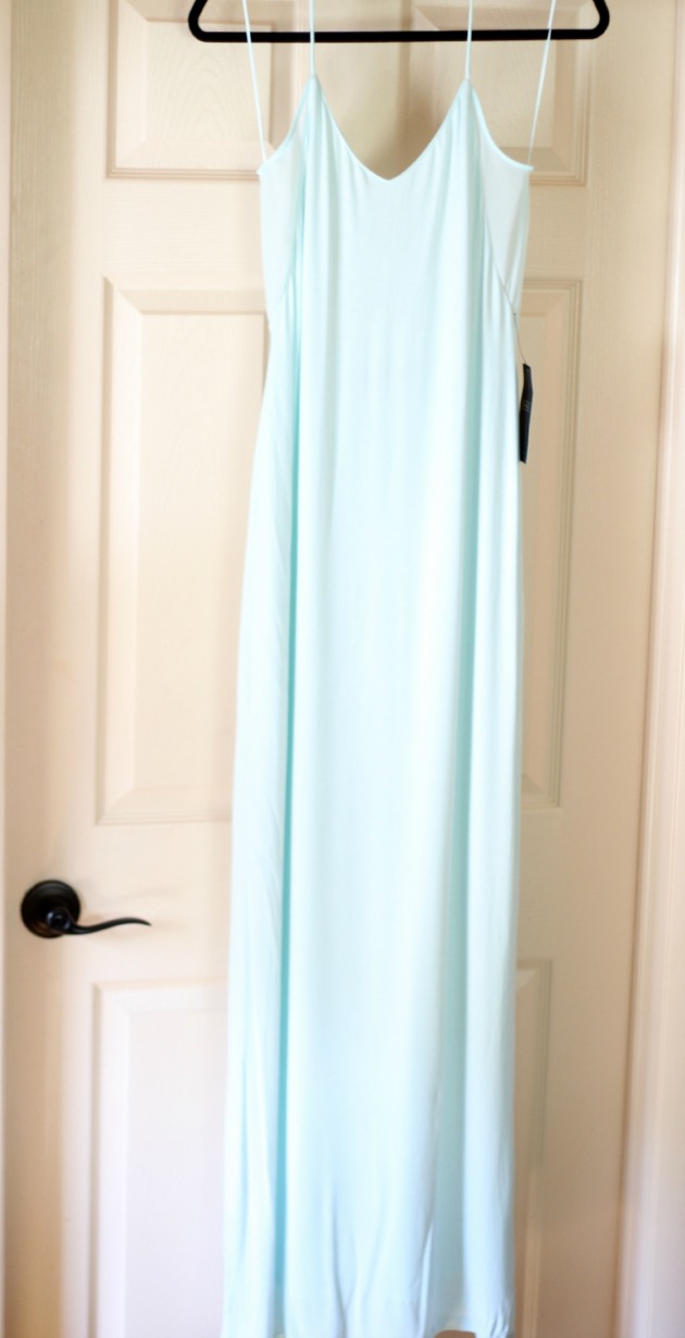 Zara maxi baby blue dress