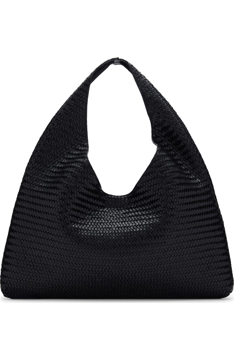 Large Braided Leather Shoulder Bag