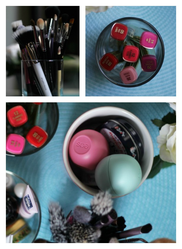 candle jars storage makeup