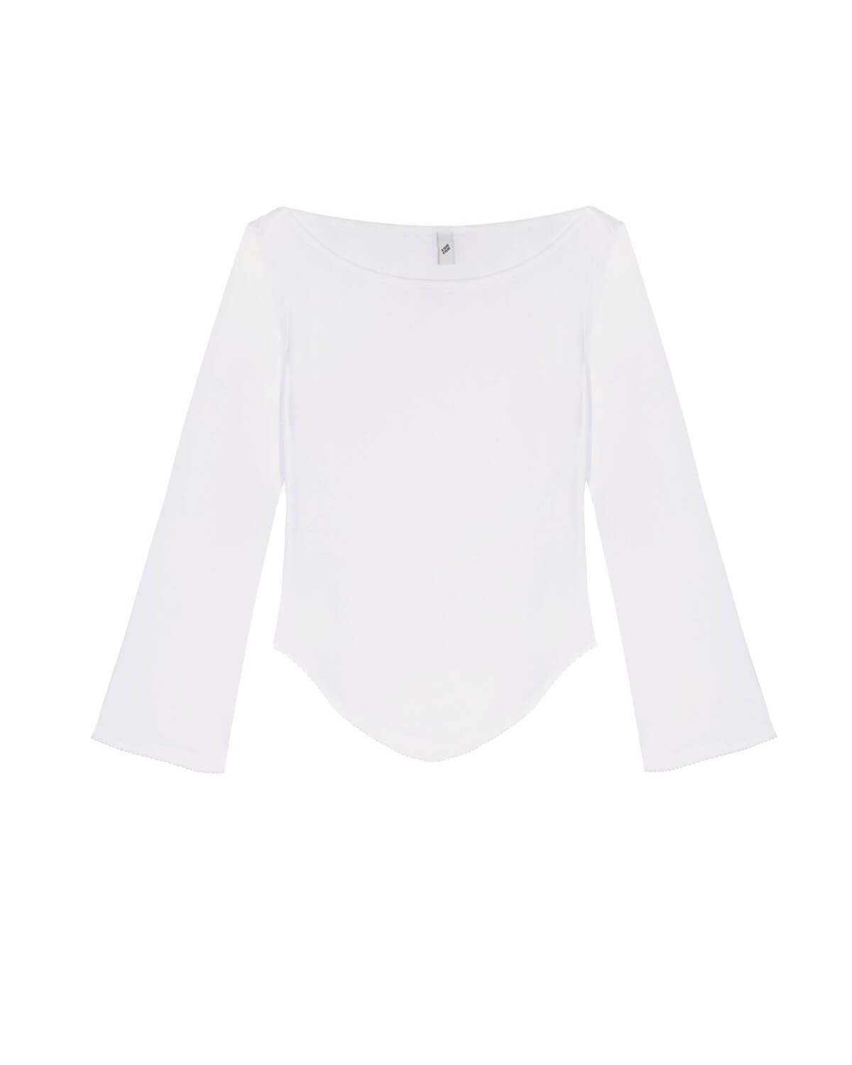 The Rina Long Sleeve: Cotton Jersey White