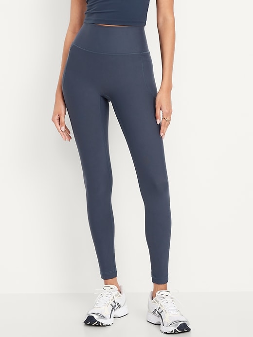 Extra-High Waisted Powersoft Boundless 7/8 Pocket Leggings &ndash; No Front Seam