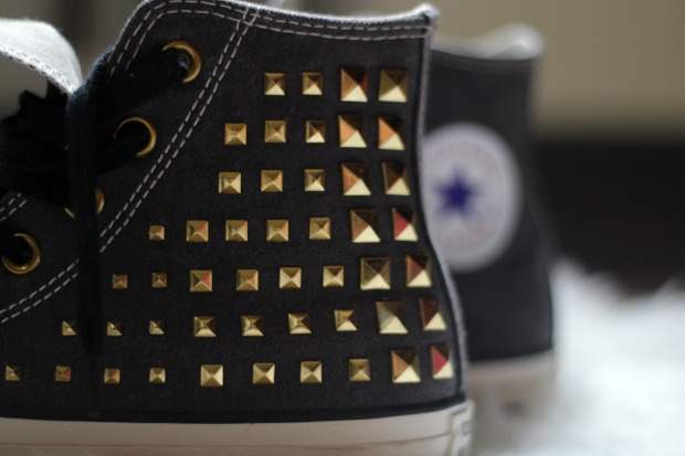 spiked denim converse shoes