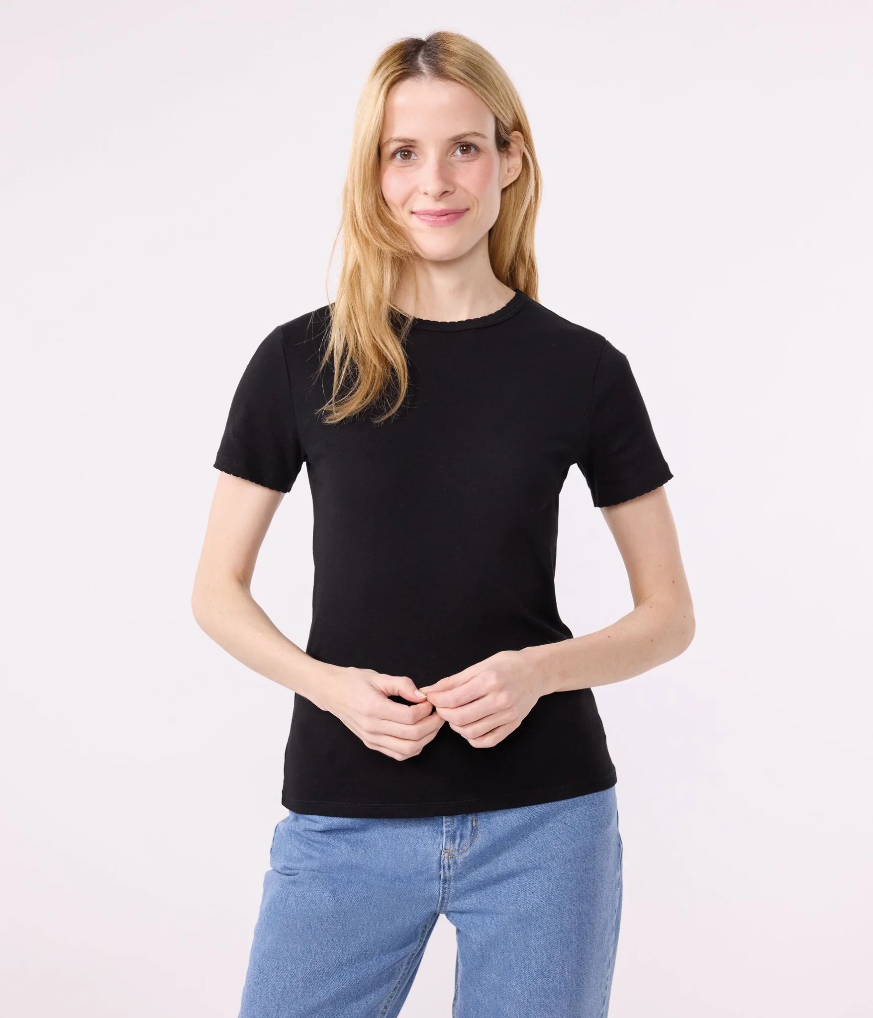 Petit Bateau, SS Crew Neck Cocotte Stitch Tee
