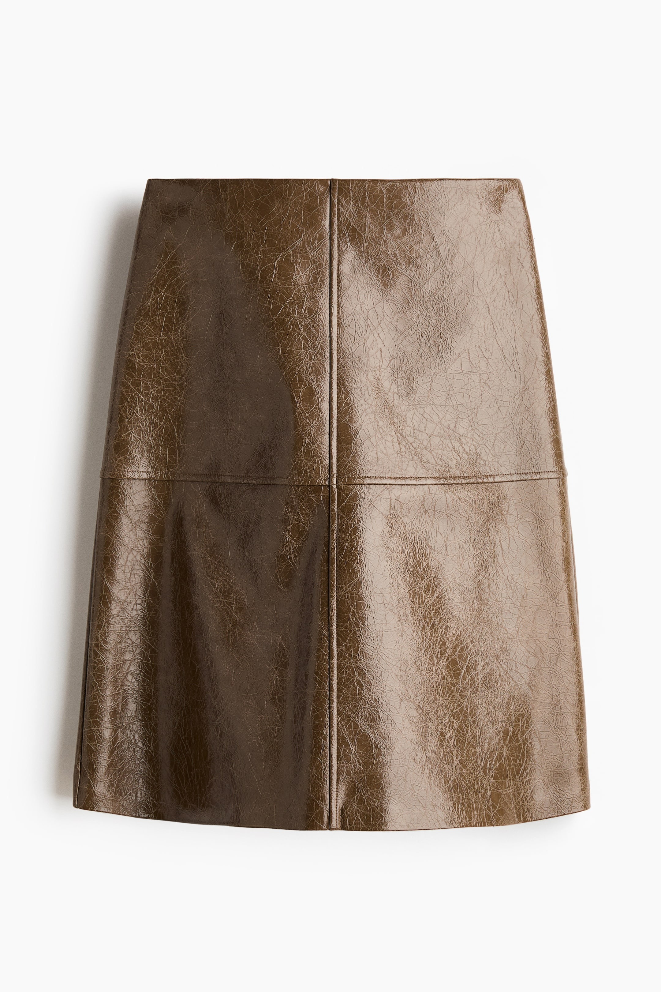 h&amp;m, Coated Skirt