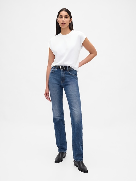 High Rise &rsquo;90s Slim Straight Jeans