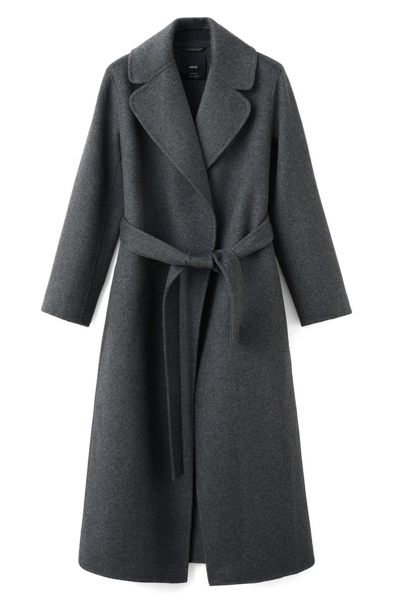 Belted Wool Blend Coat