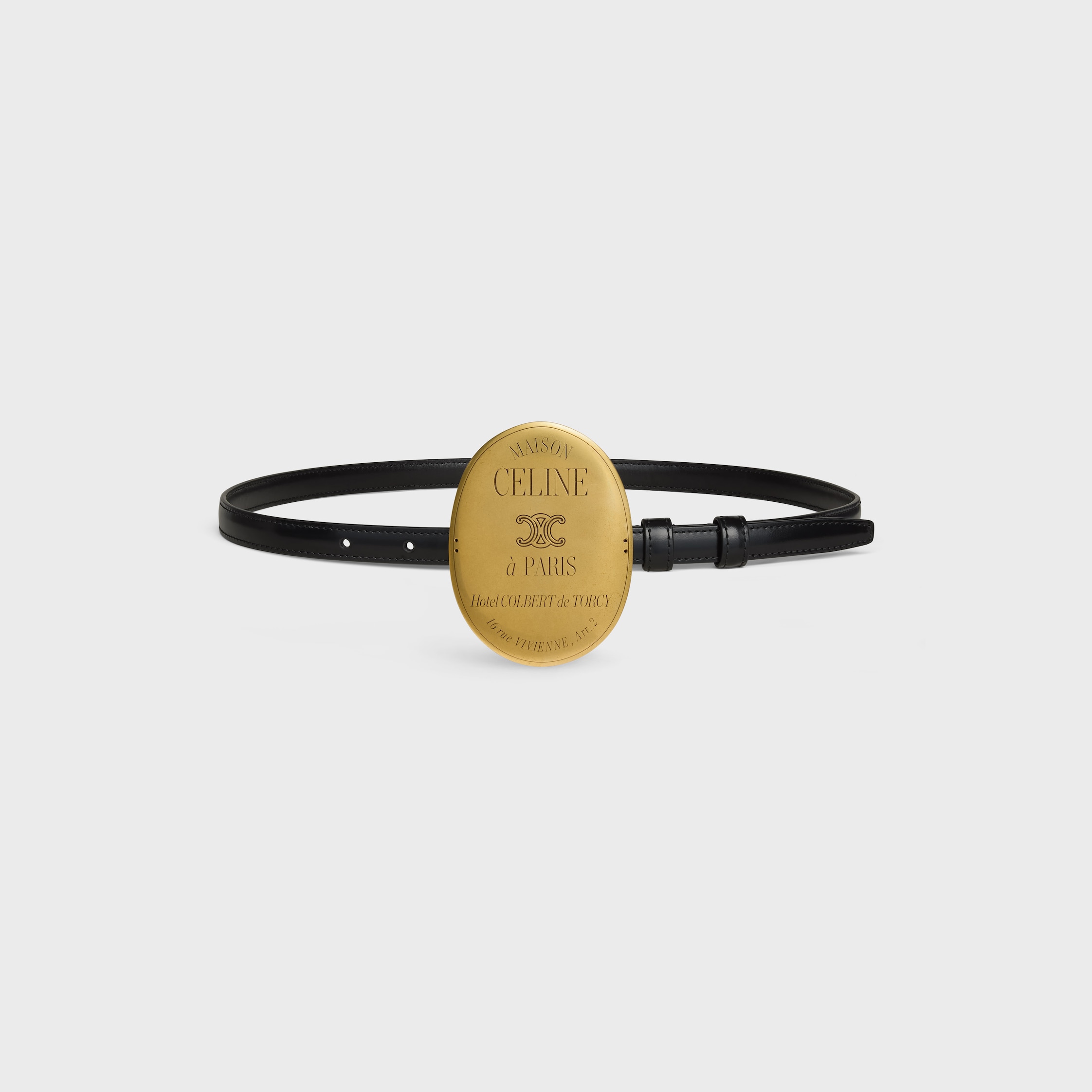 Teen 13mm Maison Celine Belt in Taurillon Leather