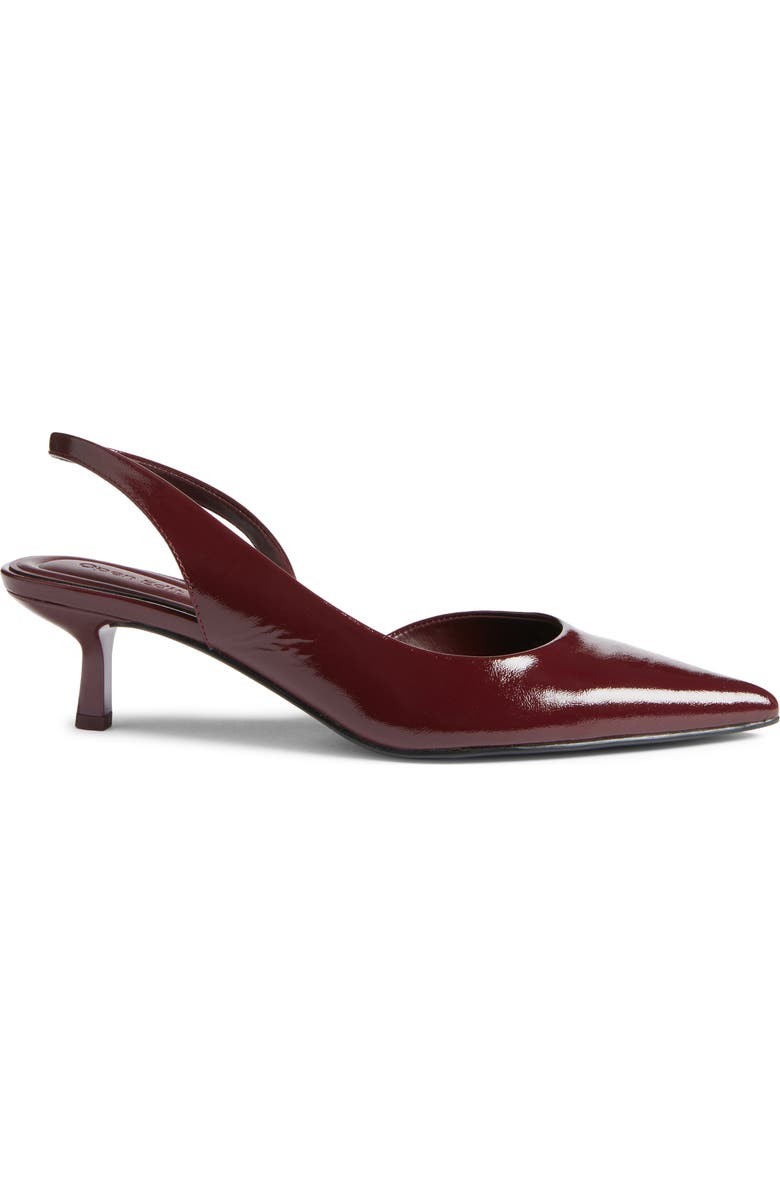 Corina Slingback Half D'orsay Pointed Toe Kitten Heel Pump
