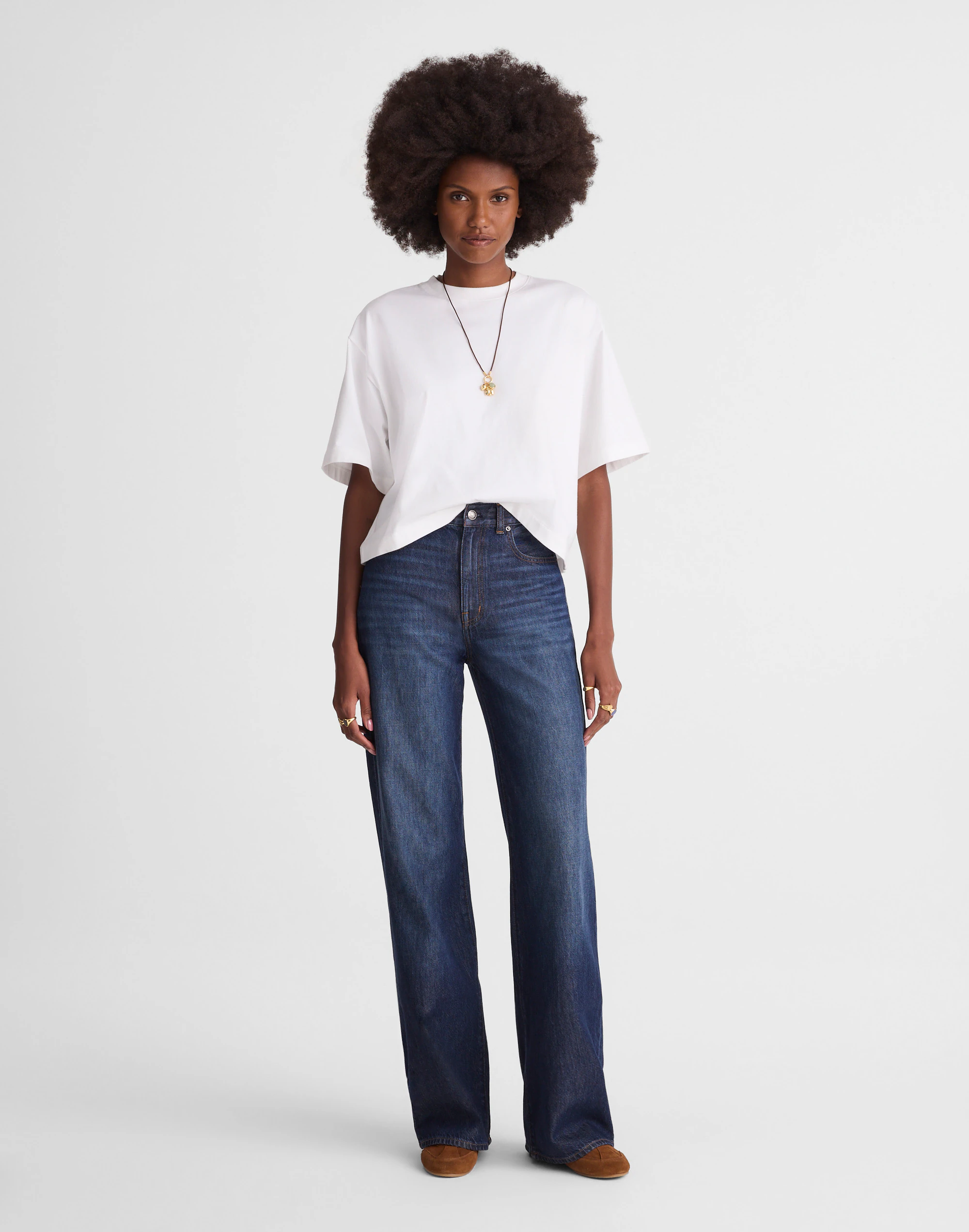 The Ultimate Wide-Leg Jean in Airy Denim
