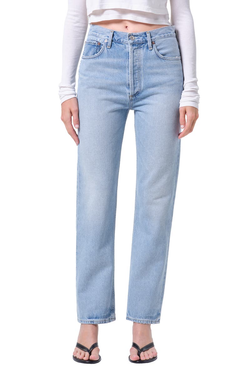 '90s Pinch Waist High Waist Straight Leg Jeans