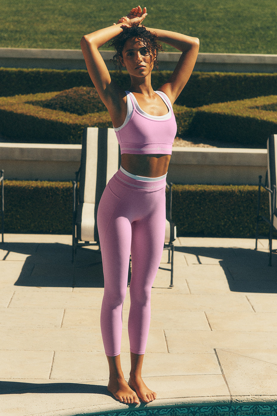 Airbrush High-Waist 7/8 Better Together Legging - Candy Heart Pink/white