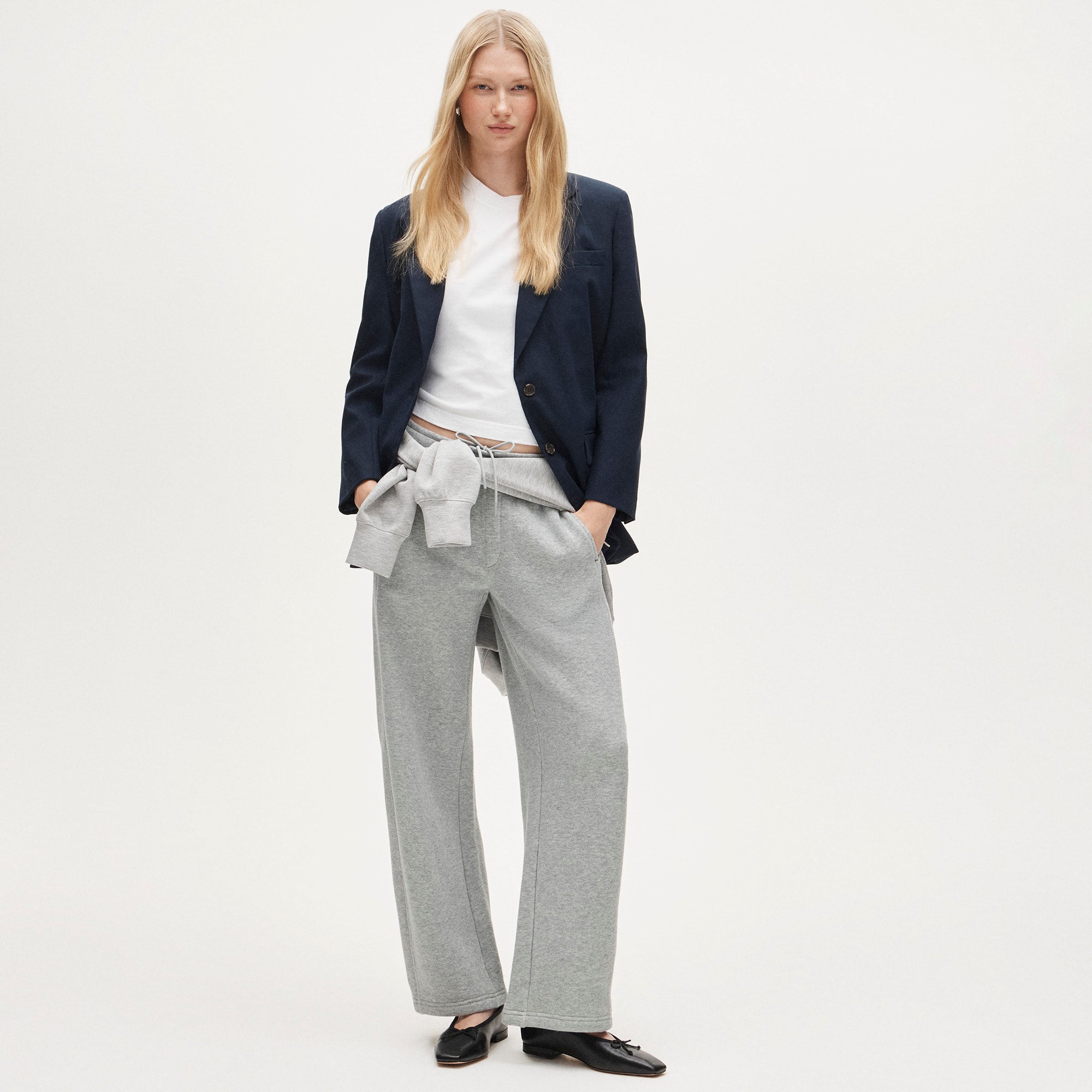 Zoe Barrel Sweatpant in Heritage Terry