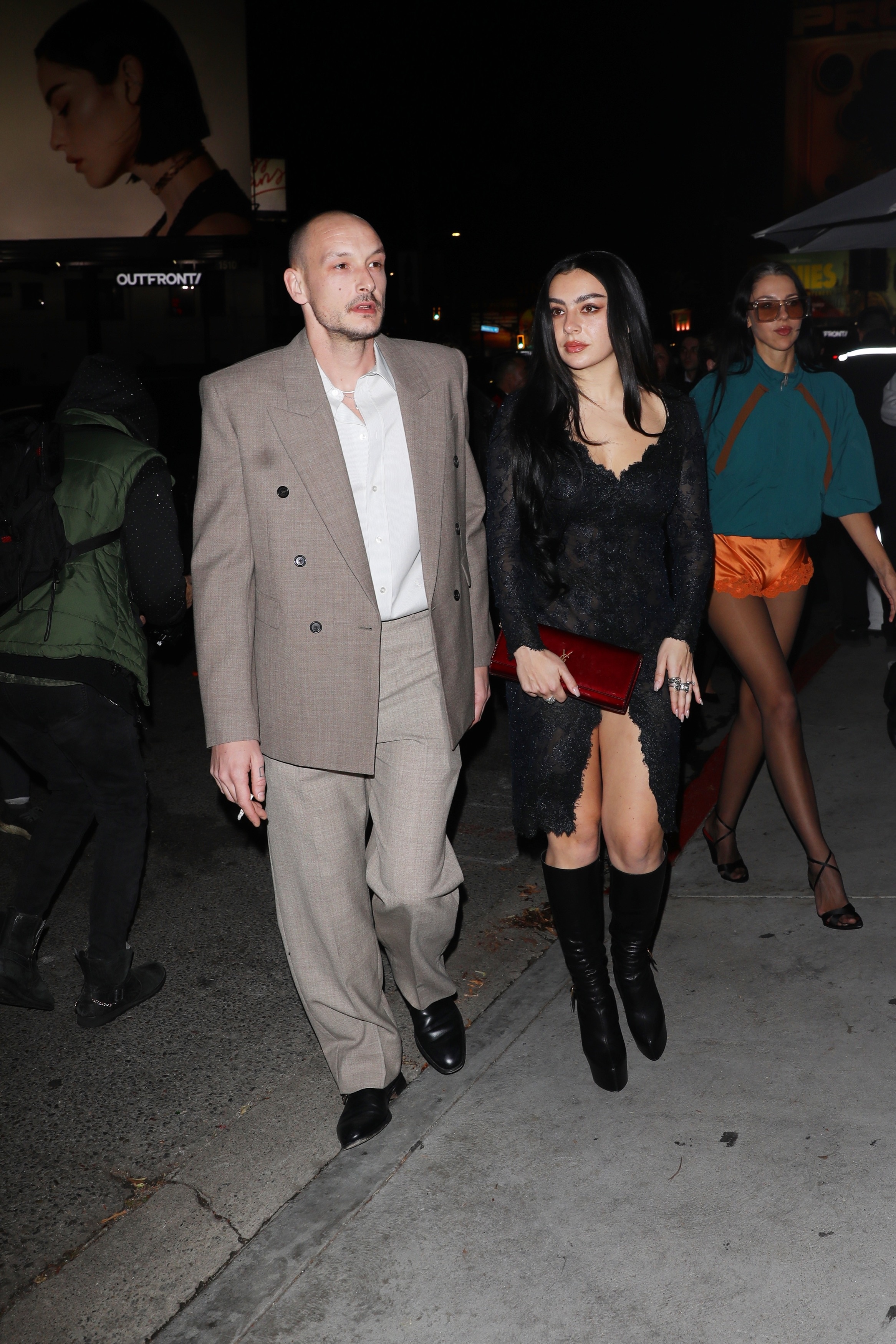 Charli XCX and husband George Daniel attend the 2026 Grammys after party held at the Chateau Marmont Hotel in Los Angeles.