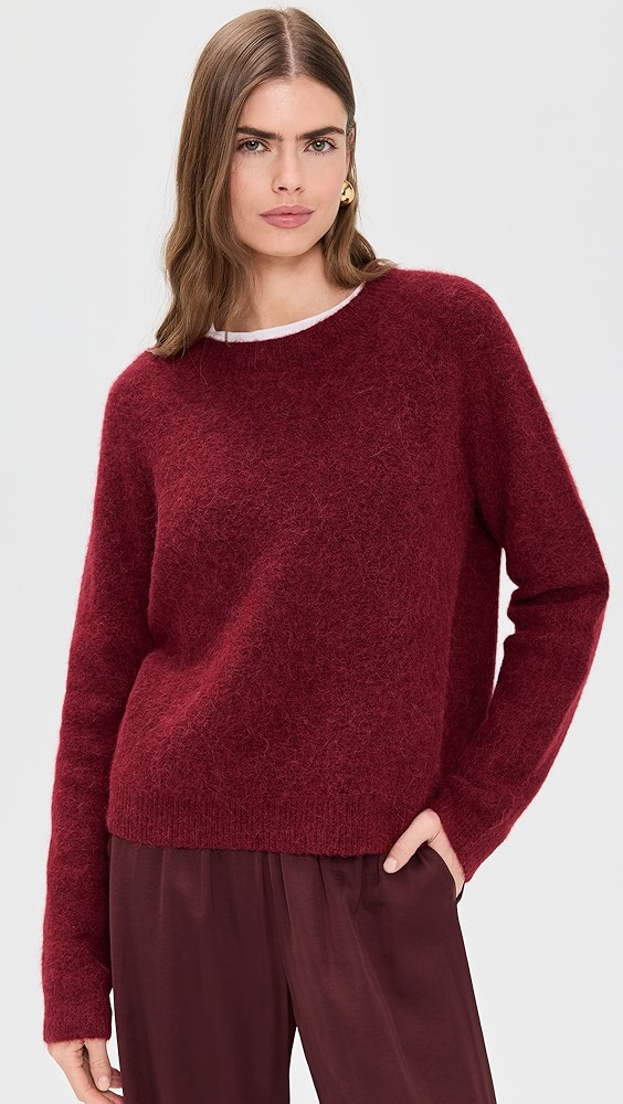 Vince Alpaca Crew Brushed Sweater