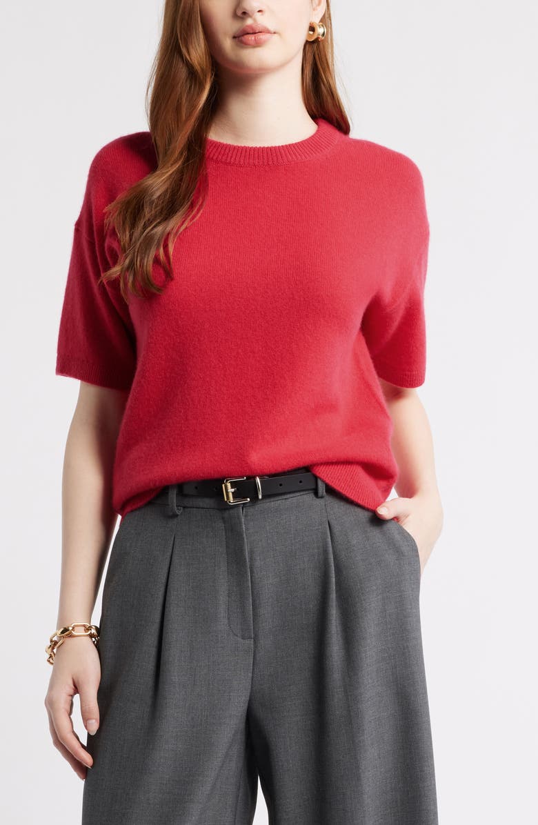 Short Sleeve Cashmere Sweater