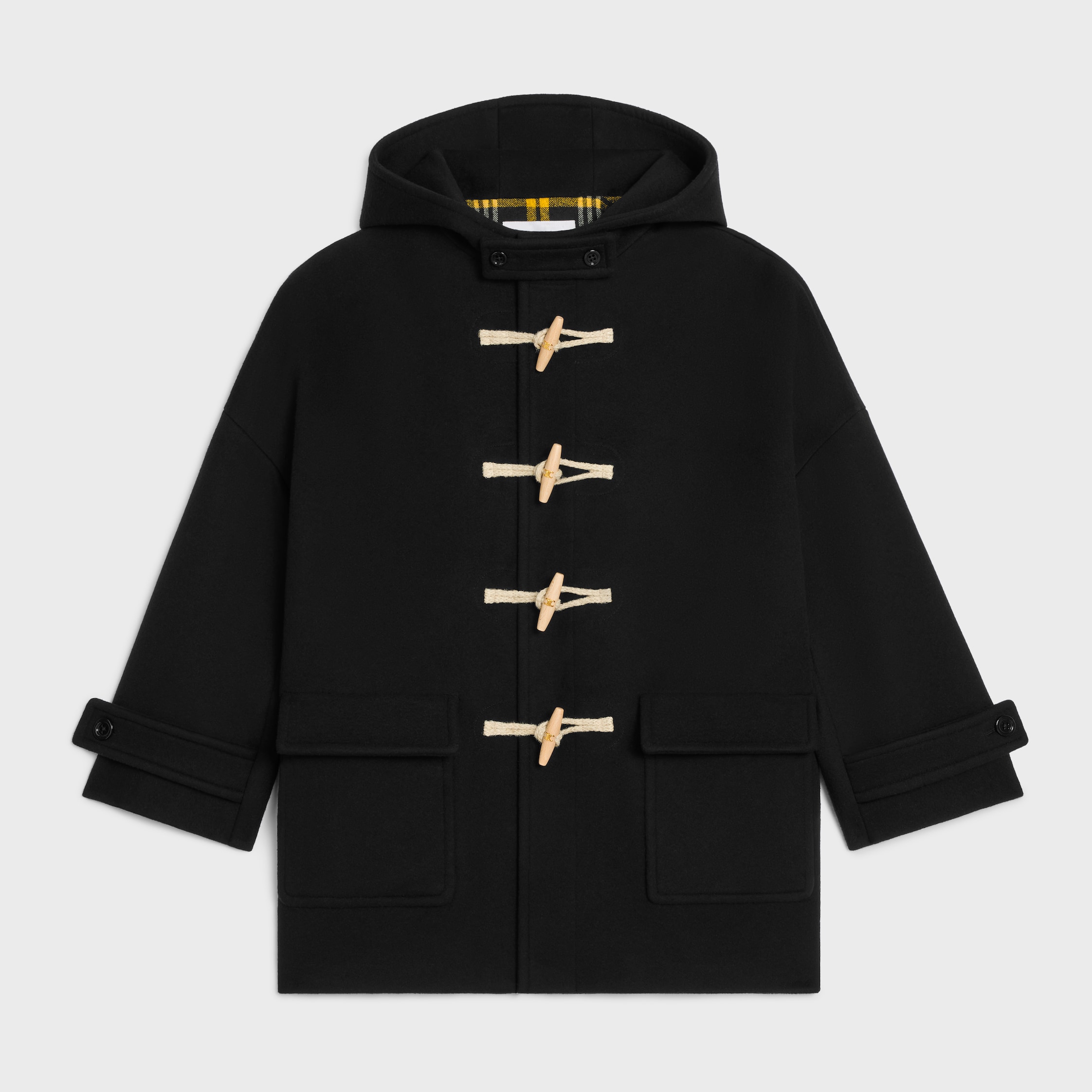 Egg-Shaped Duffle-Coat in Double Face Cashmere