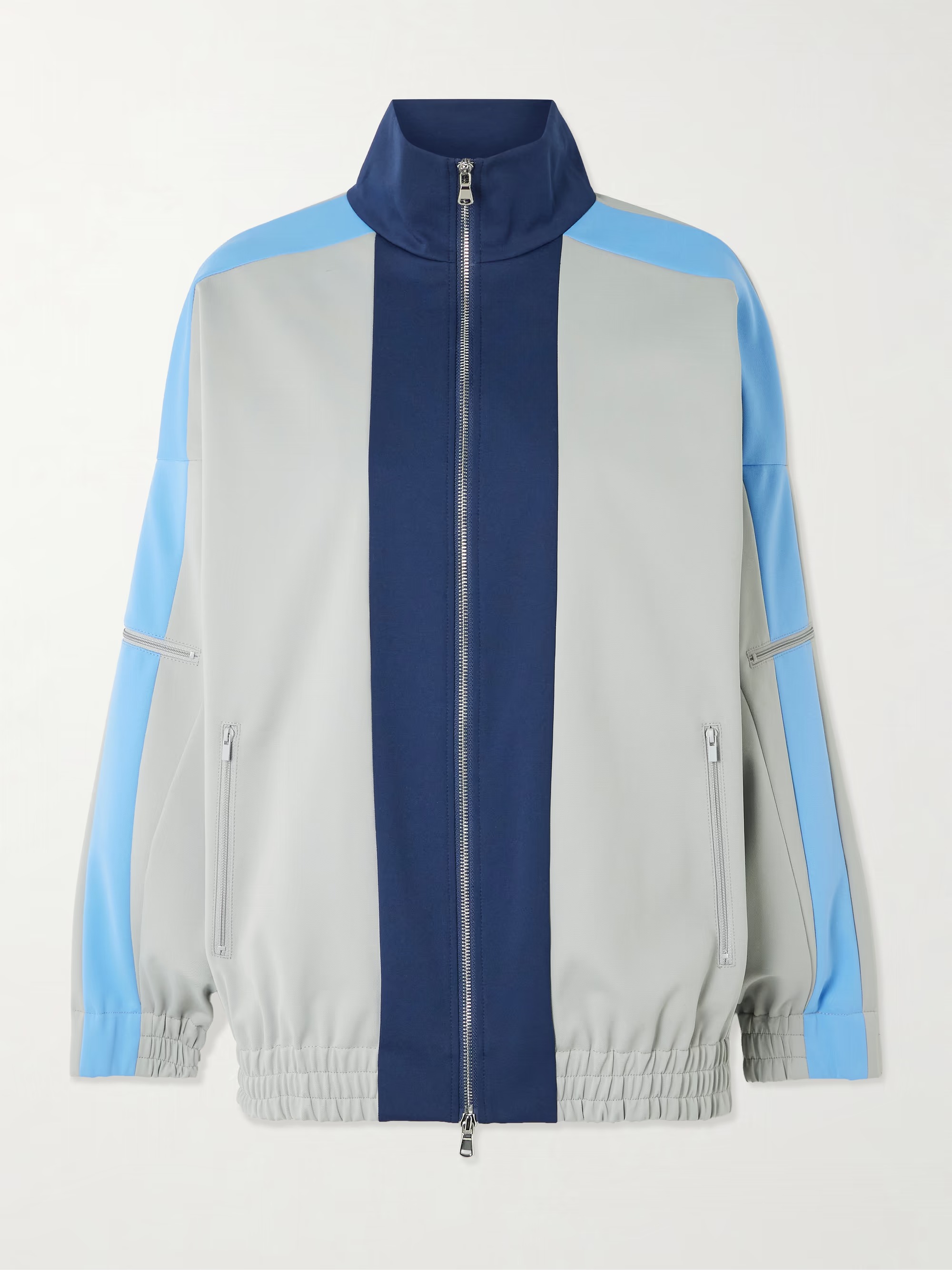 Tibi, Color-blocked jersey jacket