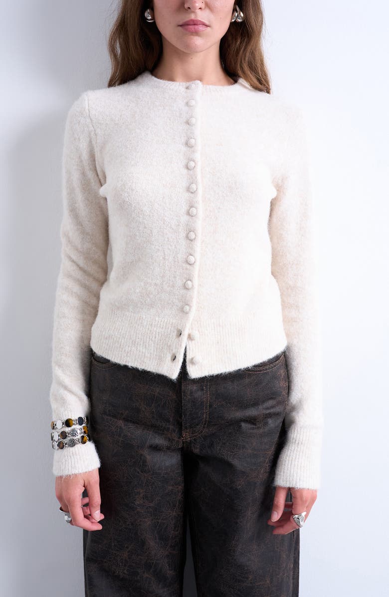 Covered Button Cardigan