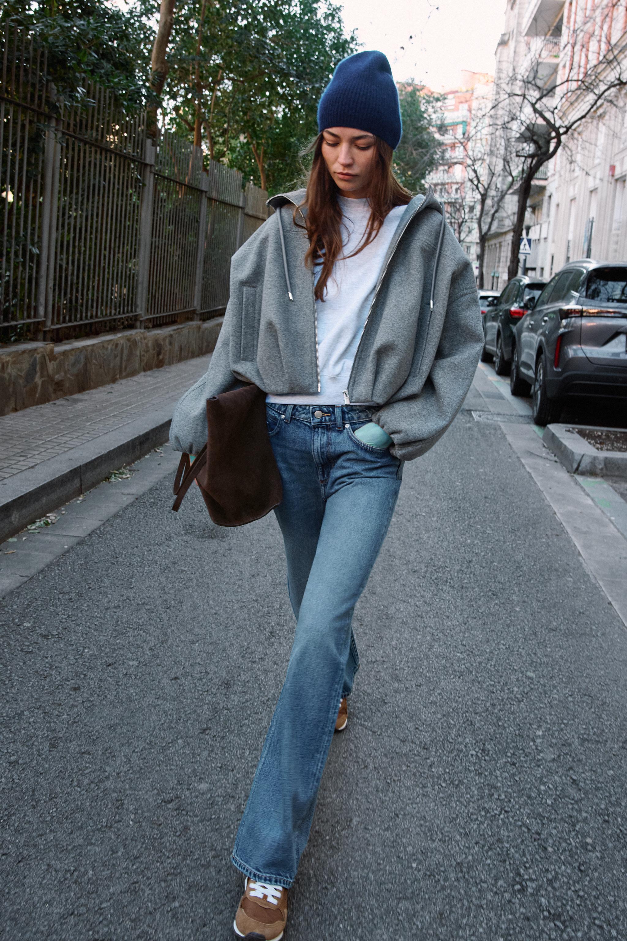 Soft Hoodie Oversized Bomber Jacket