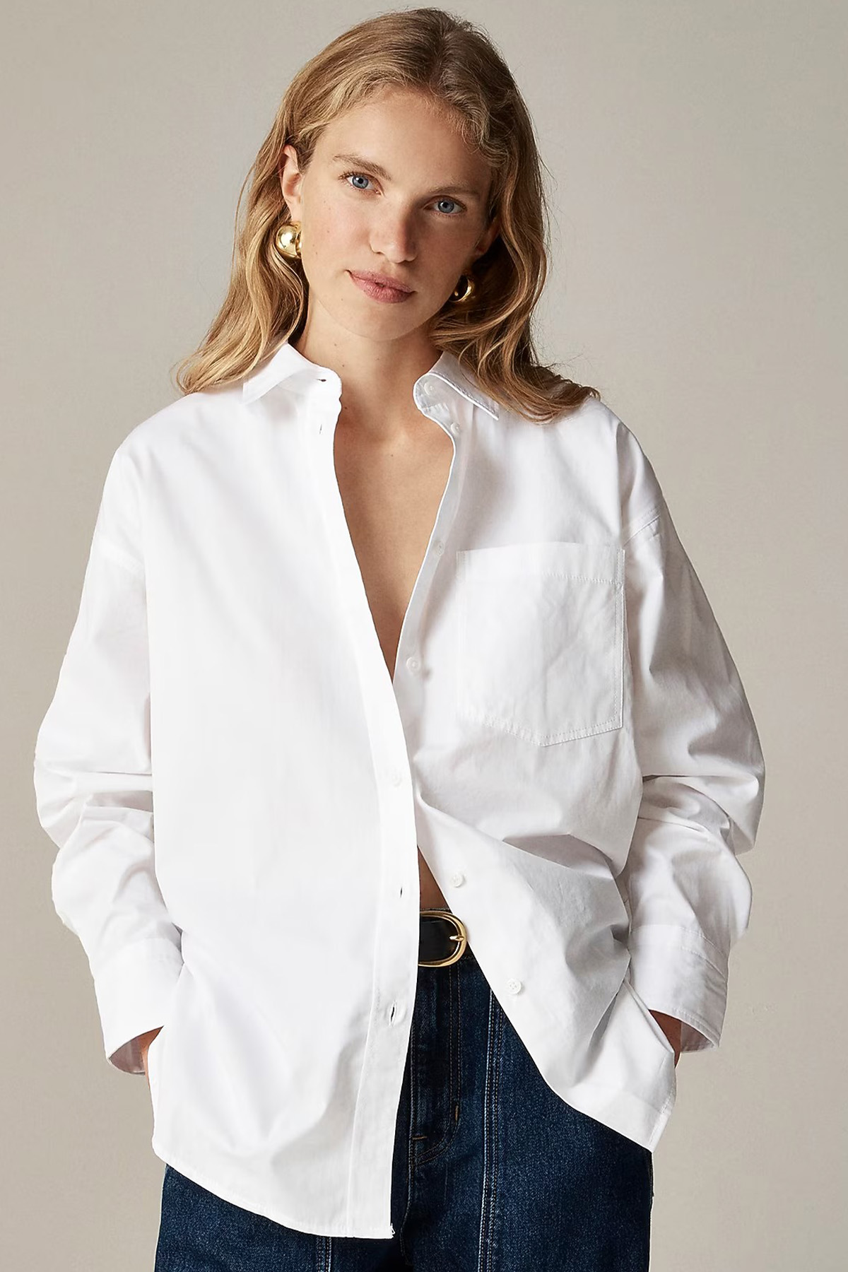 &Eacute;tienne Oversized Shirt in Lightweight Oxford