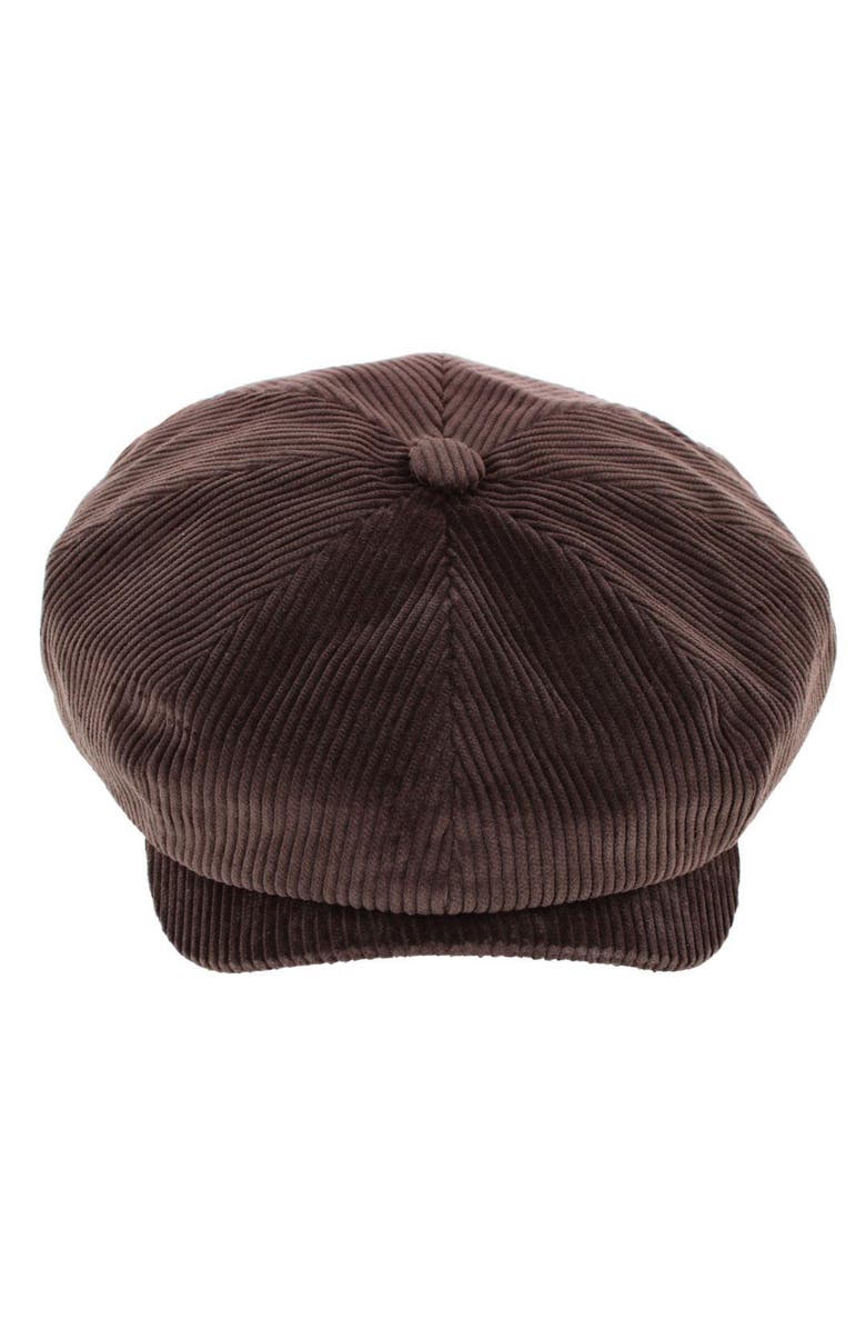 Men's Brisbane Moss Corduroy Retro Newsboy Cap