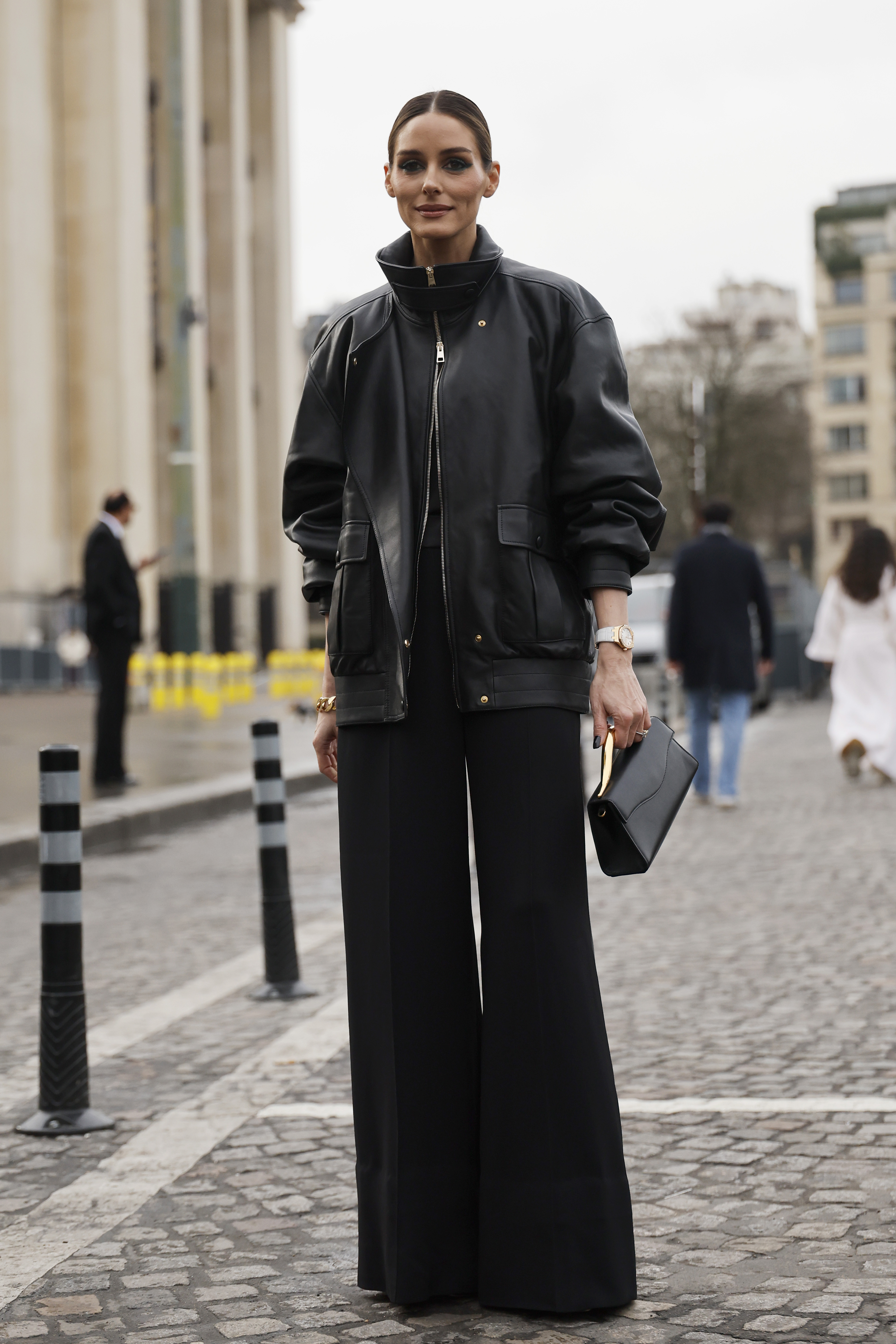 Street style at couture fashion week in Paris