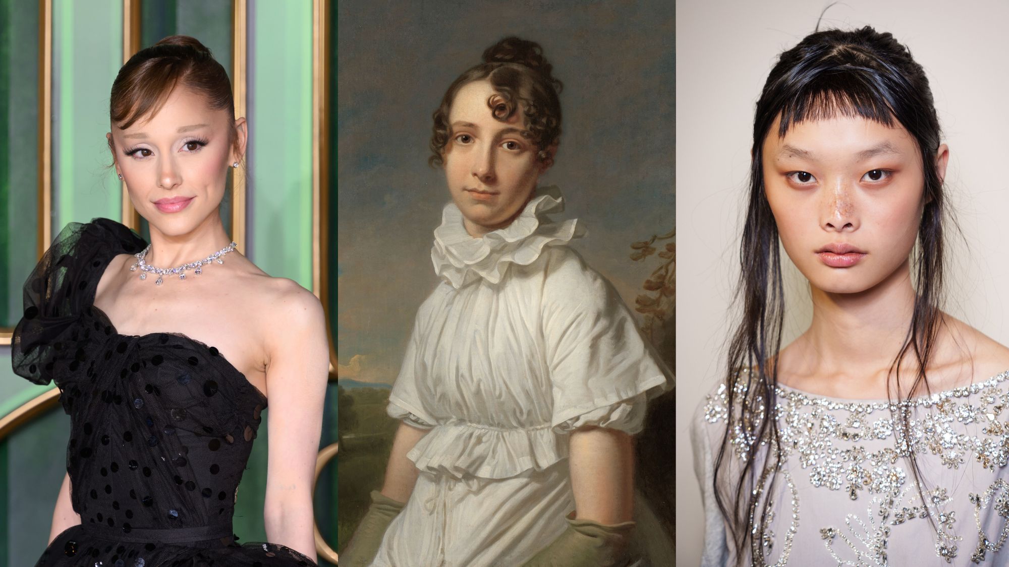 Ariana Grande attends the "Wicked: For Good" European Premiere at Cineworld London Leicester Square on November 10, 2025 in London, England; Portrait of Emma Jane Hodges, circa 1810. Other Title(s): Emma Jane Hodges (1789-1868), The Artist's Daughter. Creator: Charles Howard Hodges; backstage image of model from Dries Van Noten&rsquo;s S/S 26 show.