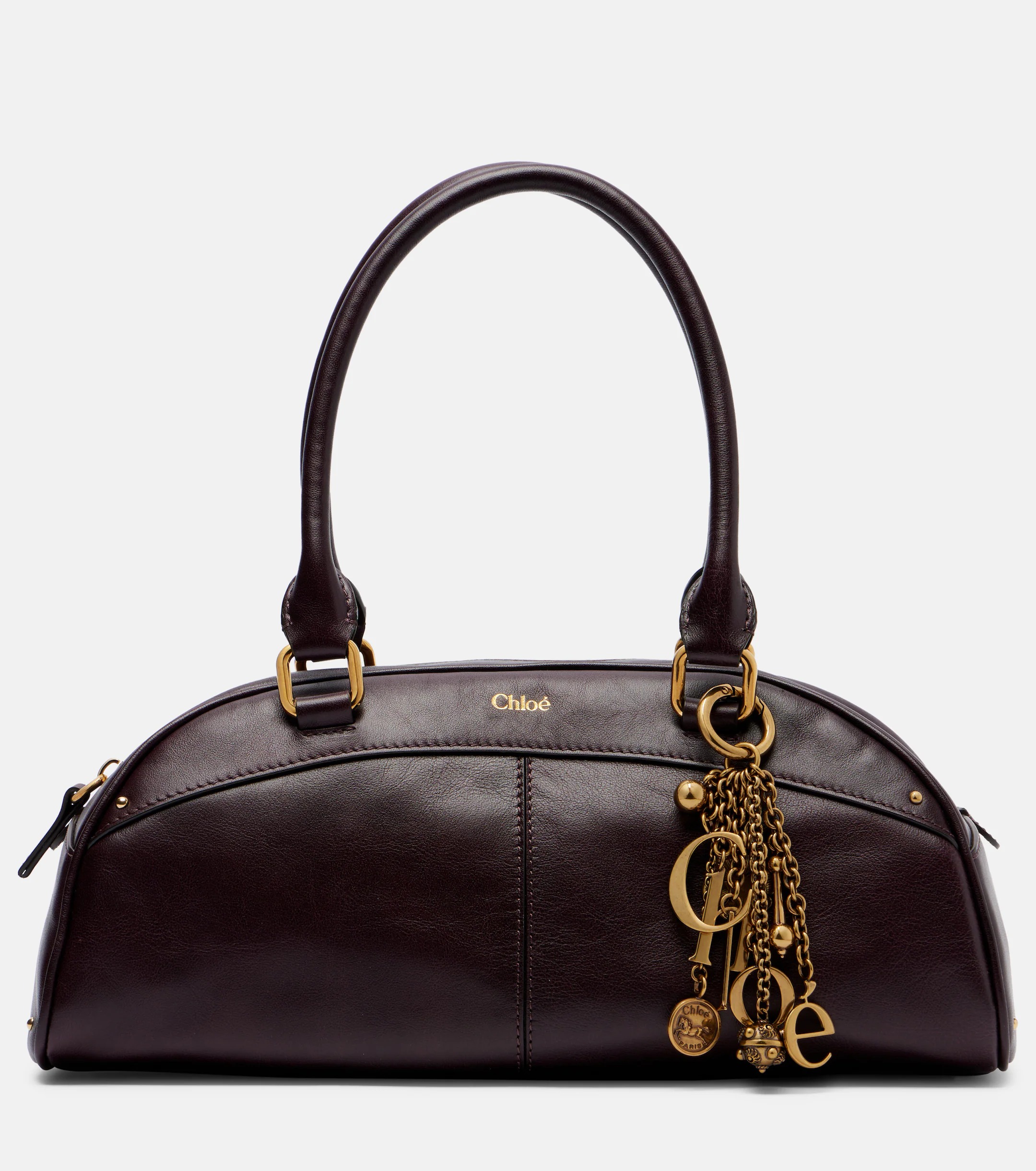 Chlo&eacute;, Embellished leather top-handle bag