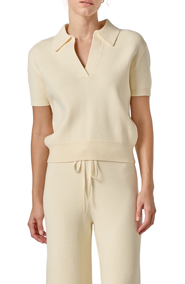 Johnny Collar Knit Top