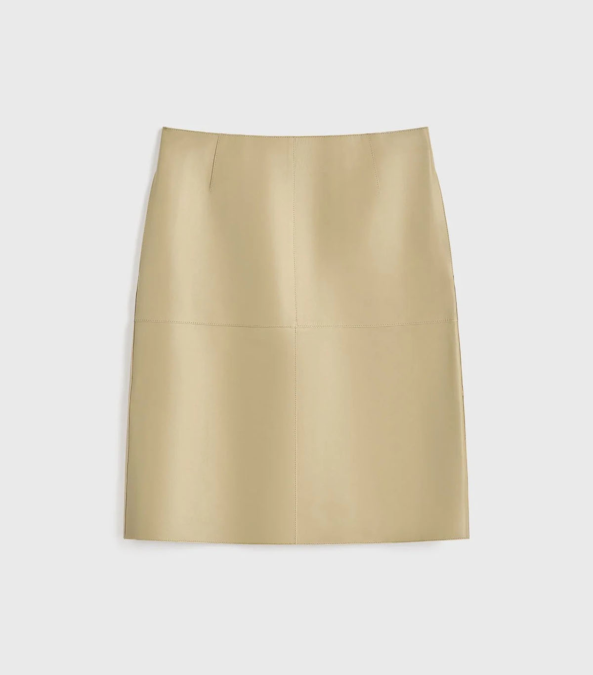 Toteme, Paneled Leather Skirt Rye