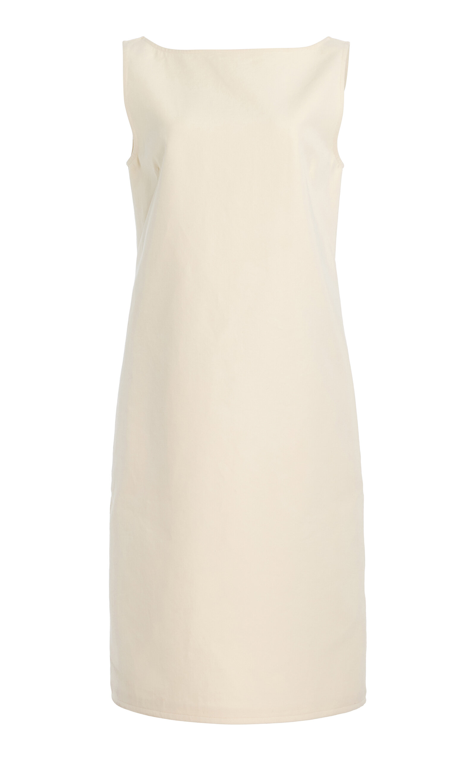 Double Faced Cotton Sheath Dress