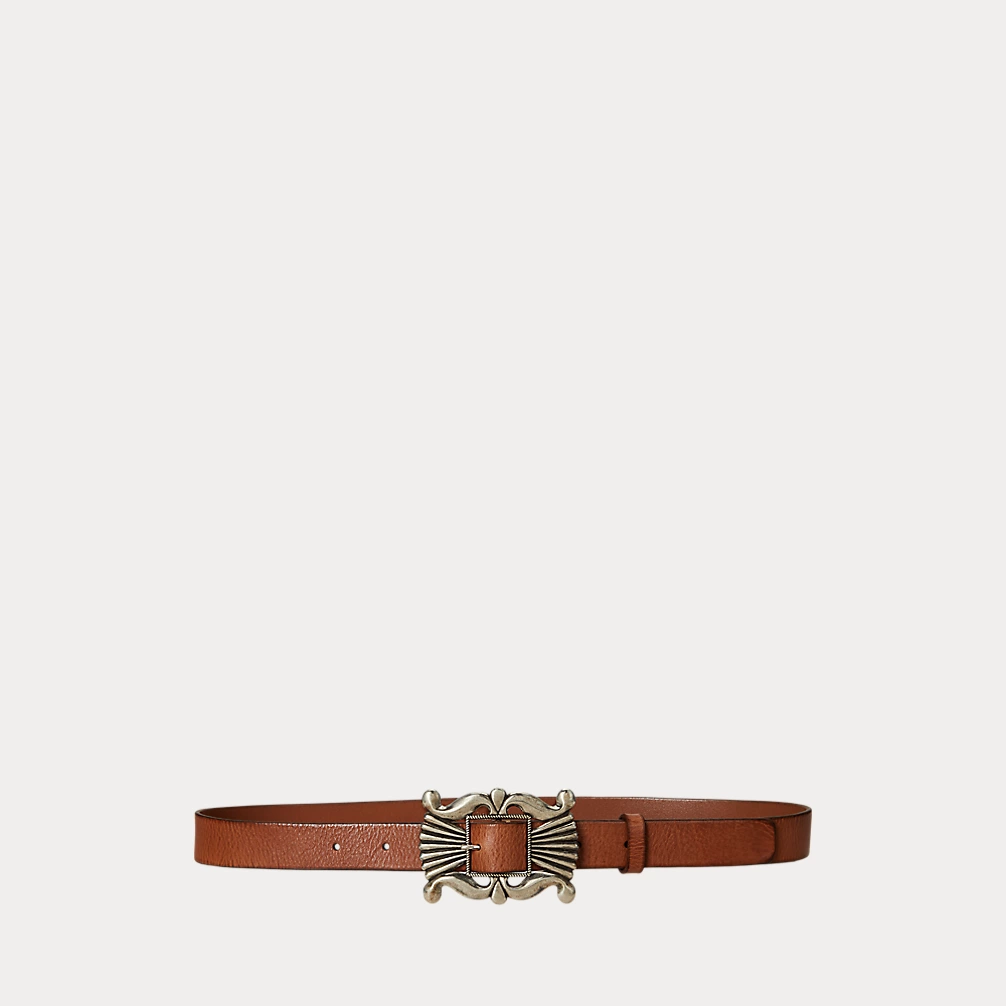Decorative Buckle Leather Belt